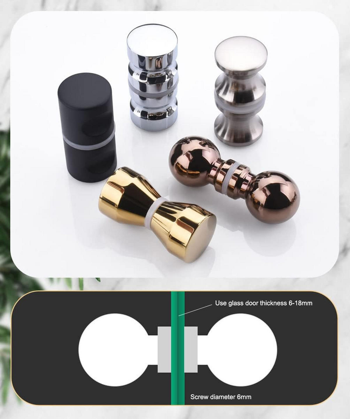 MÖBELGRIFF , Aluminiumgriff für Glasduschtüren - Silberfarben, Metall (3/3/6.2cm) - BELZ