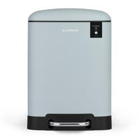 TRETMÜLLEIMER 6L - blaue Ausführung N°686 - Hellblau, Metall (22.5/32.5/22.5cm) - Les Collectors