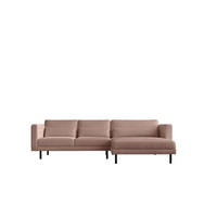 ECKSOFA L-form Dani Stoff Poso Rosa Rechts - Rosa, Holz (281/174cm) - Kaiser Möbel
