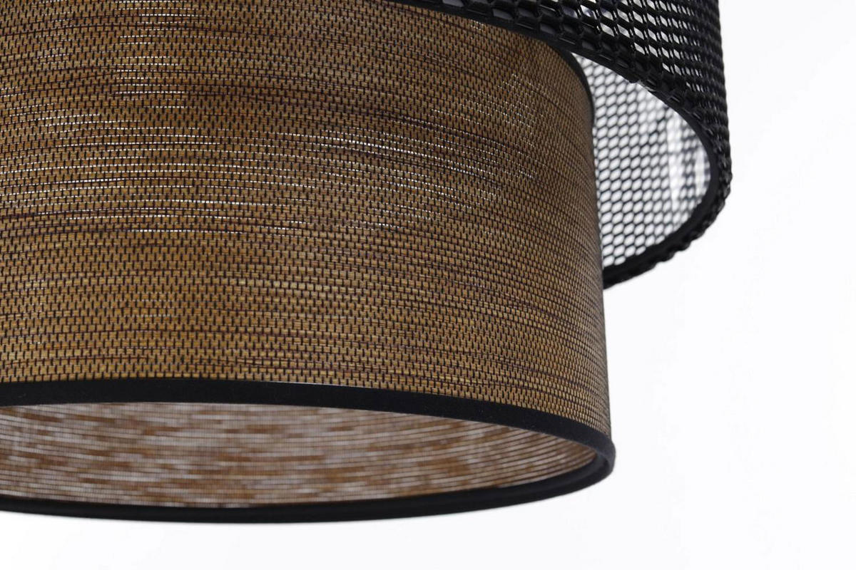 HÄNGELEUCHTE Schwarz 40/35 cm - Braun, Kunststoff (40/1/35cm) - ONZENO