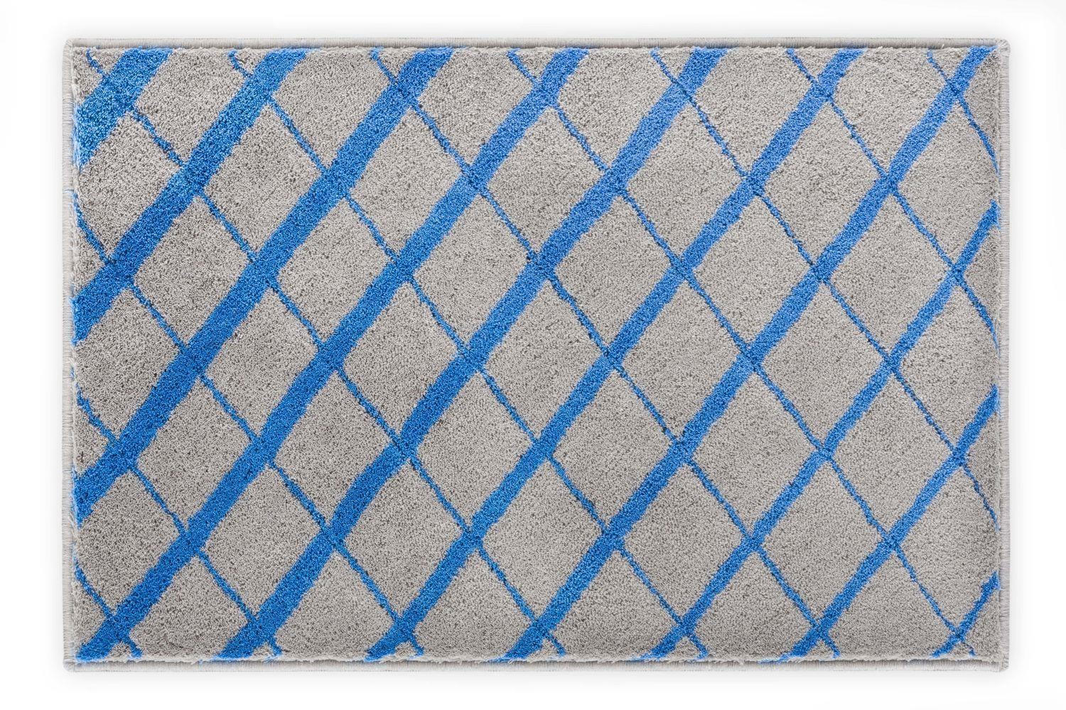 BADTEPPICH Diamond Ocean 60 x 90 cm - Blaugrau, Textil (60/90cm) - Joop!