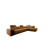 ECKSOFA L-Form Mindy XI Mit Schlaffunktion Und Verstellbarer Rückenlehne Stoff Verita Kupfer Rechts - Kupferfarben, Holz/Textil (350/230cm) - Kaiser Möbel