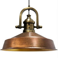 HÄNGELAMPE Industrial Asletl-Marine Vintage 41/33 cm - Kupferfarben, Metall (33/41/32cm) - Bamyum
