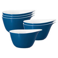 MÜSLISCHALEN Life Fashion Classic Blue 600 ml 6er Set - Blau, Keramik (15.7/13.7/8.4cm) - Seltmann Weiden