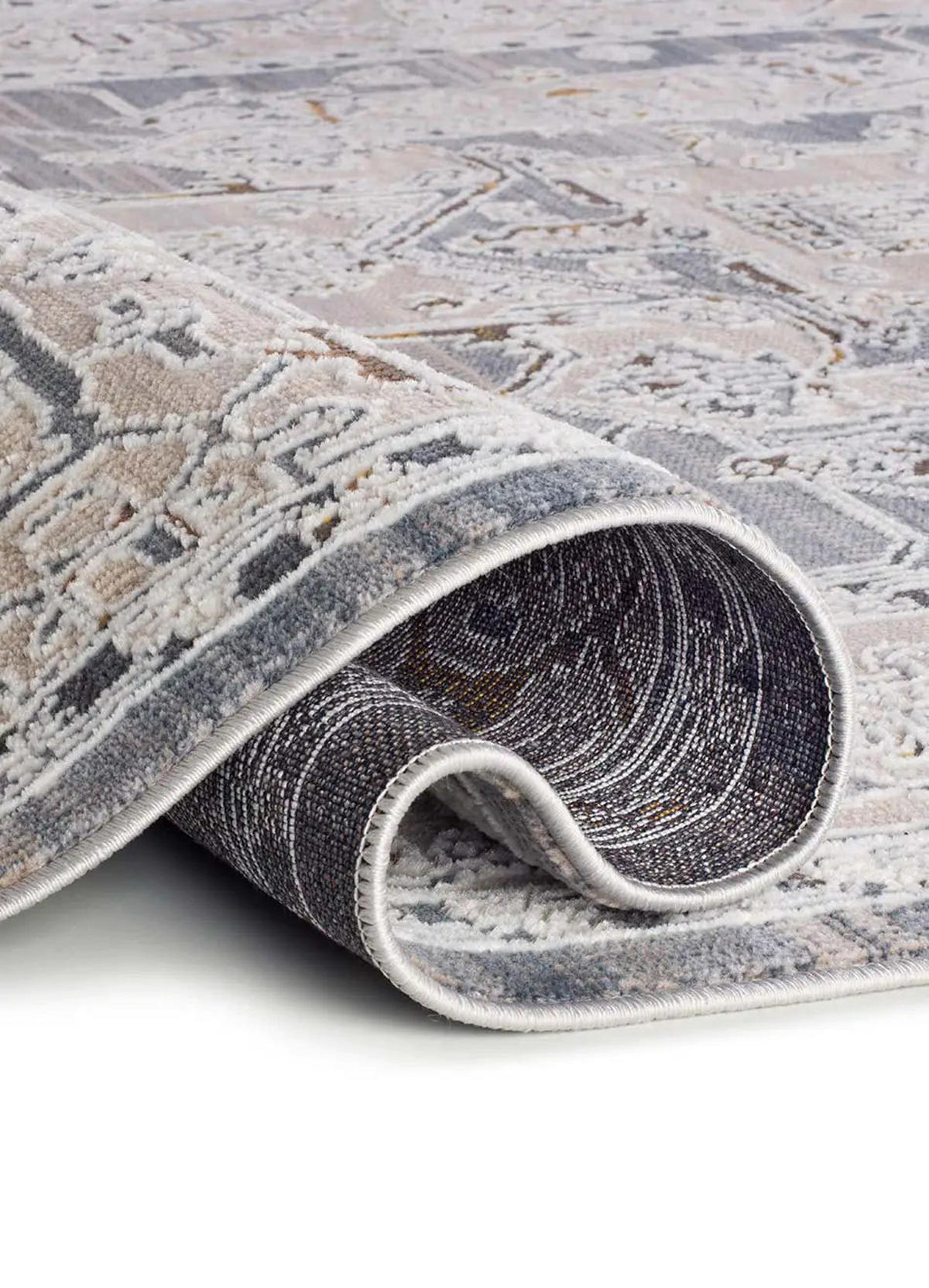 KURZFLORTEPPICH Beige / Blau Berta 77/150 cm - Blau, Textil (77/150cm) - Atticgo