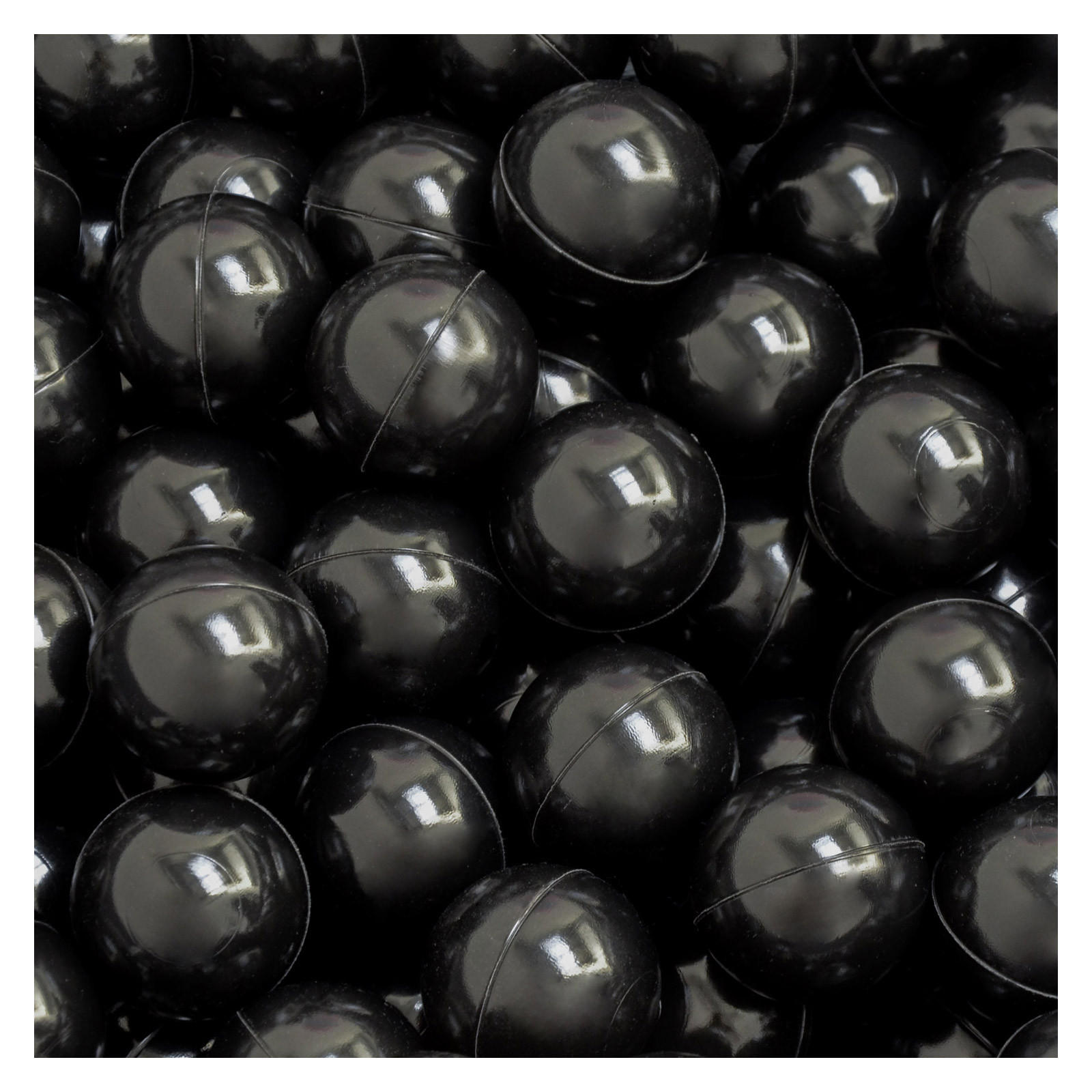 BÄLLEBAD-BÄLLE 50 Stück, Schwarz, 5.5 cm - Schwarz, Kunststoff (5.5/5.5/5.5cm) - Littletom