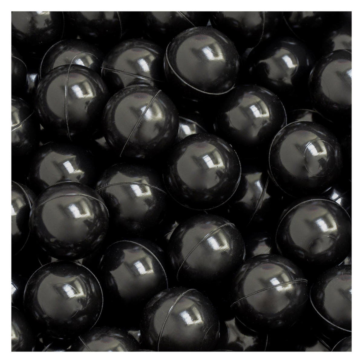 BÄLLEBAD-BÄLLE 50 Stück, Schwarz, 5.5 cm - Schwarz, Kunststoff (5.5/5.5/5.5cm) - Littletom