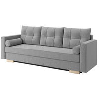 SOFA Hellgrau KAYA Drei-Sitzer - Grau, Naturmaterialien (217/92/85cm) - Sepro Meble