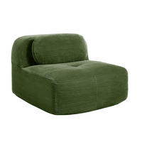1-SITZER SOFA in Premium Cord - Grün, Textil (90/75/103cm) - Urban Meuble