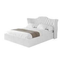 POLSTERBETT mit Bettkasten und Lattenrost, Bett mit Matratze H3/H4 - ZORAN 180x200 Weiß - Weiß, Holzwerkstoff/Textil (180/200cm) - ALTDECOR