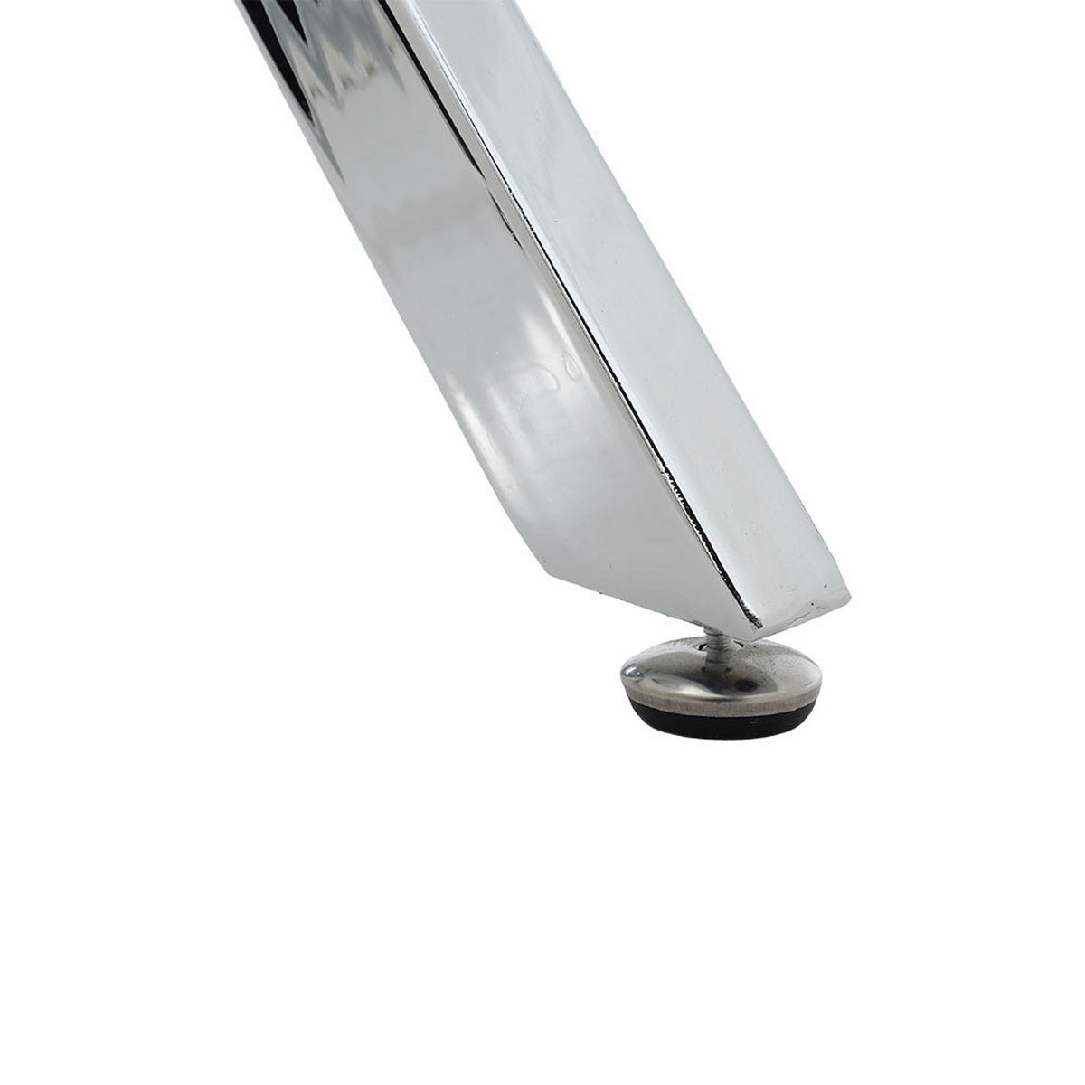 BEISTELLTISCH 55/55/55 cm Quadratisch Gehärtetes-Glas Metallgestell - Chromfarben/Transparent, Glas/Metall (55/55/55cm) - Livingandhome