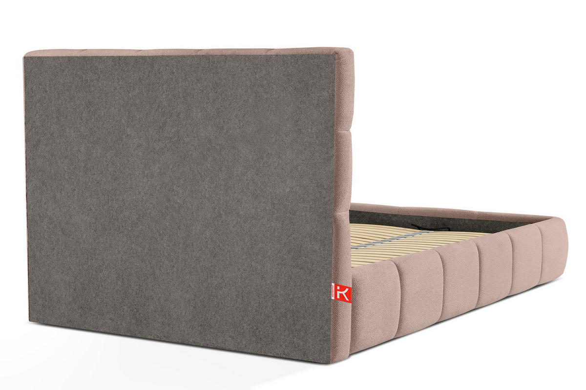 POLSTERBETT ALTOS Bouclé, rosa - Rosa, Holz/Holzwerkstoff (160/200cm) - KONSIMO®