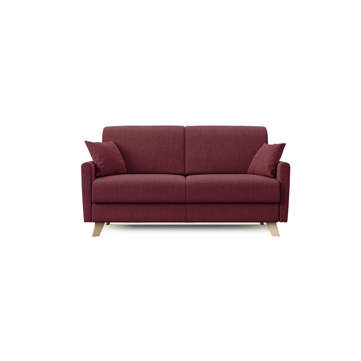 SCHLAFSOFA Edgar - Rot, Textil (180/94/97cm) - Divani.store