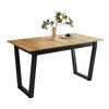 ESSTISCH ARTON II ausziehbarer Tisch 140-195 cm für 6-8 Personen - Eichefarben/Schwarz, Holzwerkstoff/Metall (140/80/77cm) - Lookway