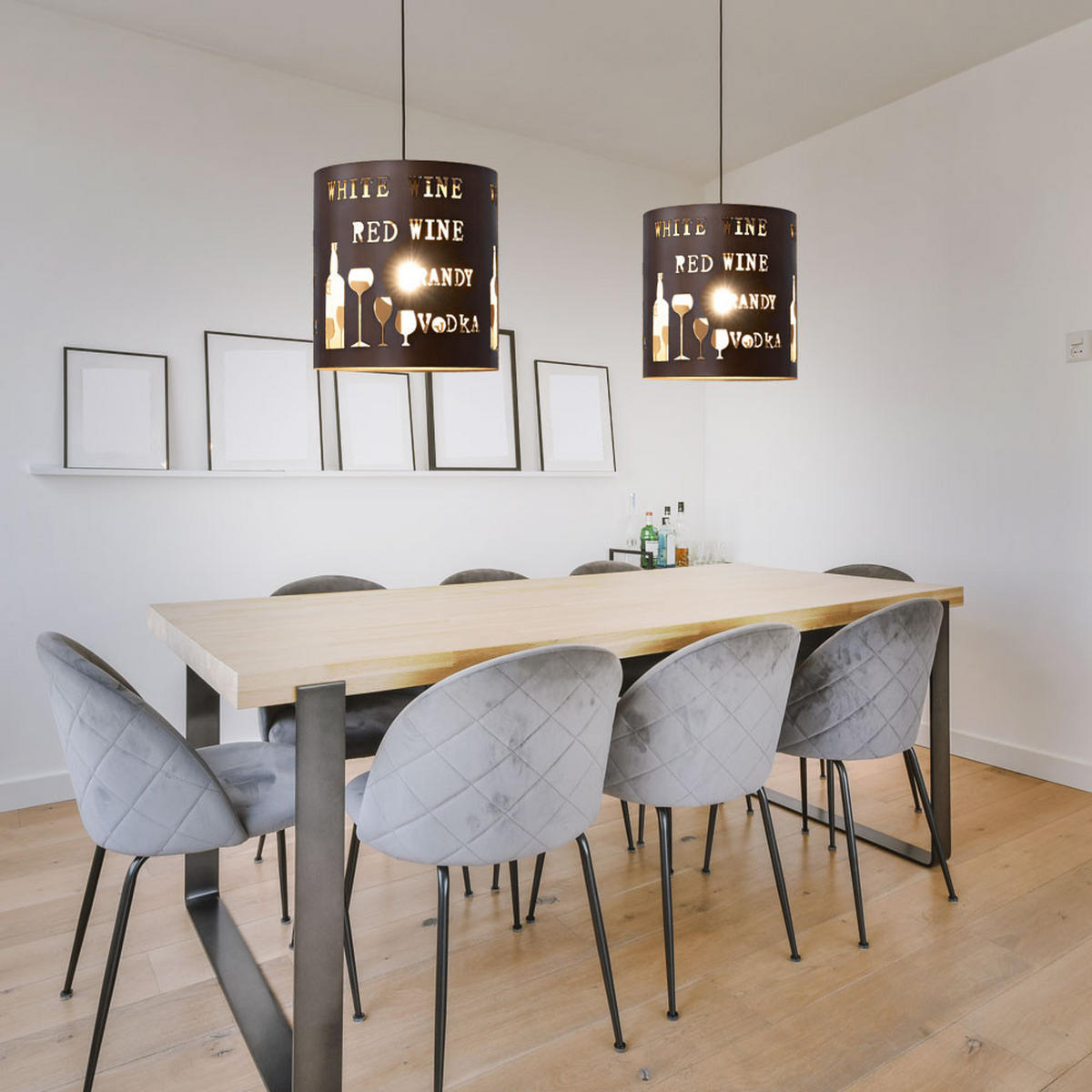 LED HÄNGELEUCHTE TUVA Braun Metall - Braun, Metall (6/12/150cm)