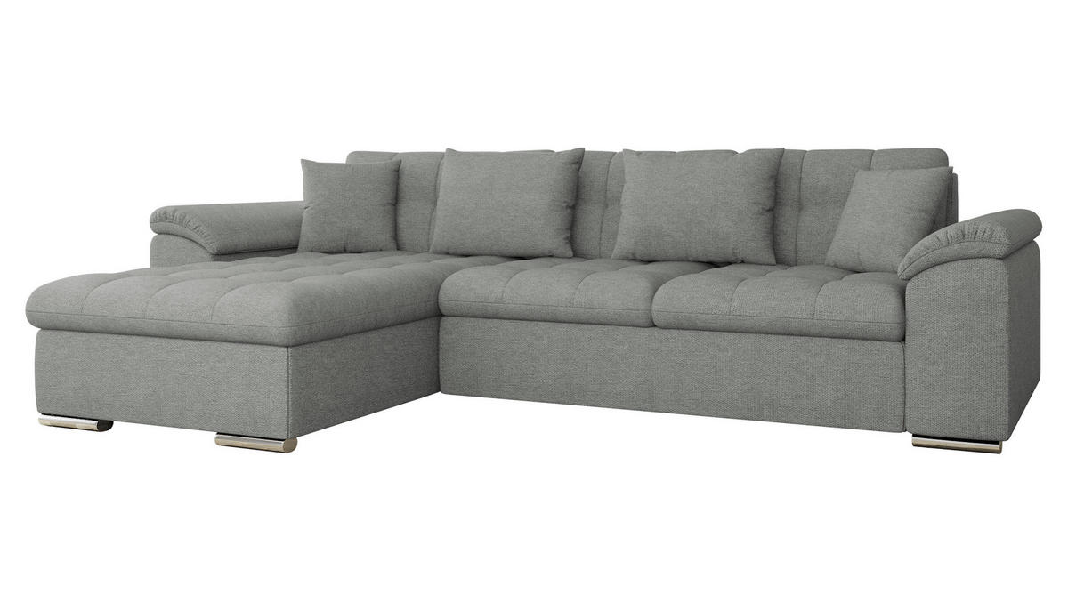 ECKSOFA Diana, Seite: Links - Alufarben, Holz/Textil (280/160cm) - MIRJAN24