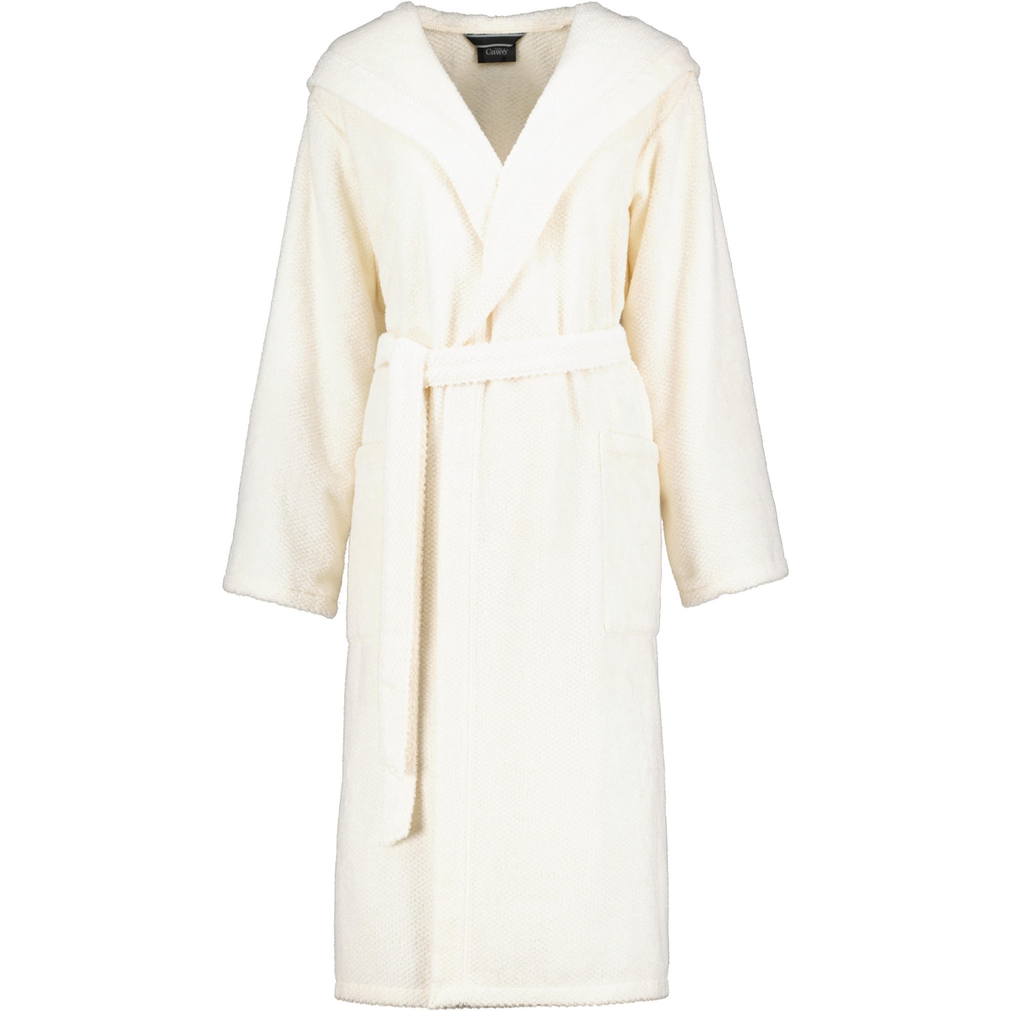 BADEMANTEL DAMEN KAPUZE PURE 5223 NATUR - 356 - Beige, Textil (Lnull) - Cawoe