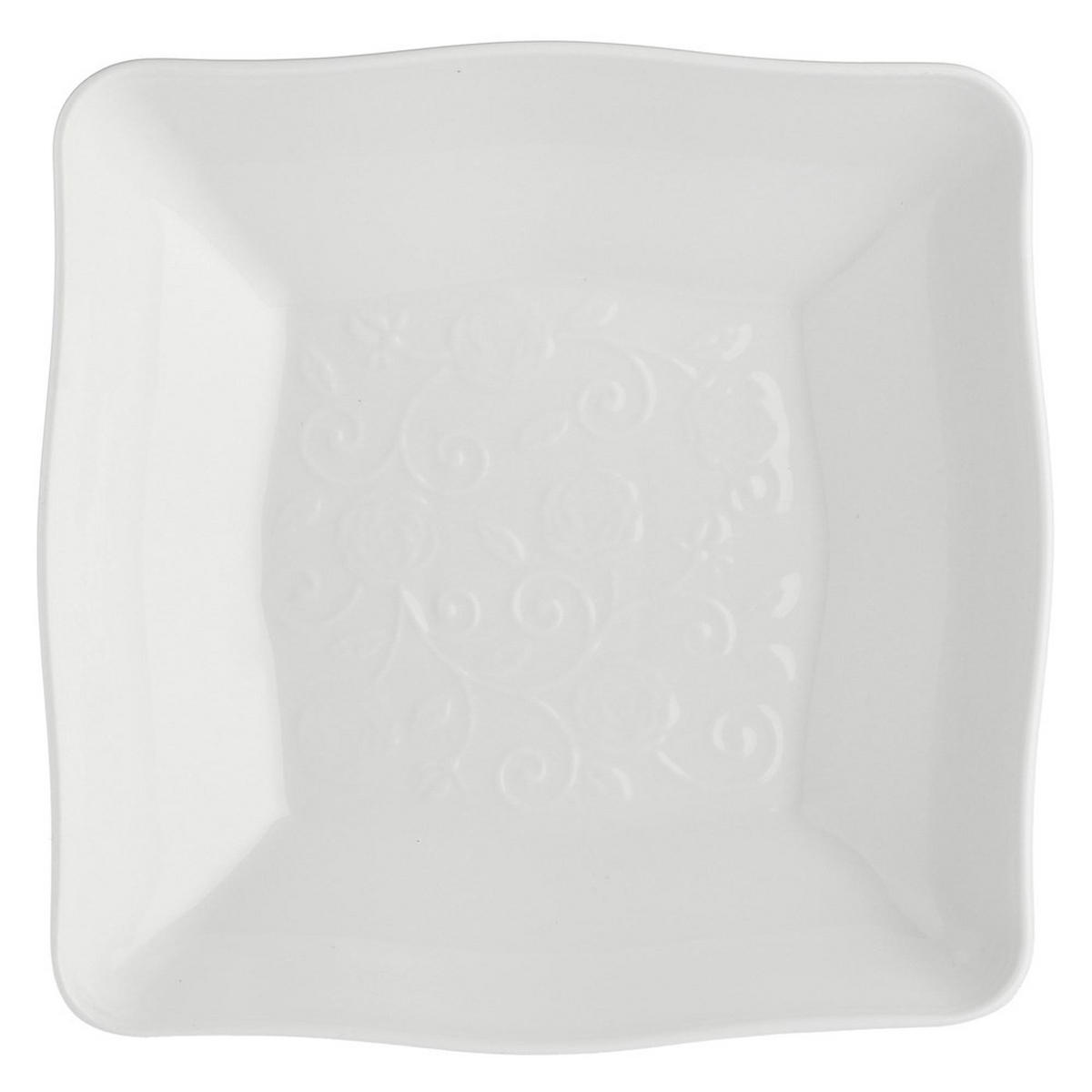 SCHÜSSEL Weiß 22/22/10 cm P003800002Z - Weiß, Keramik (22cm) - La Porcellana Bianca 