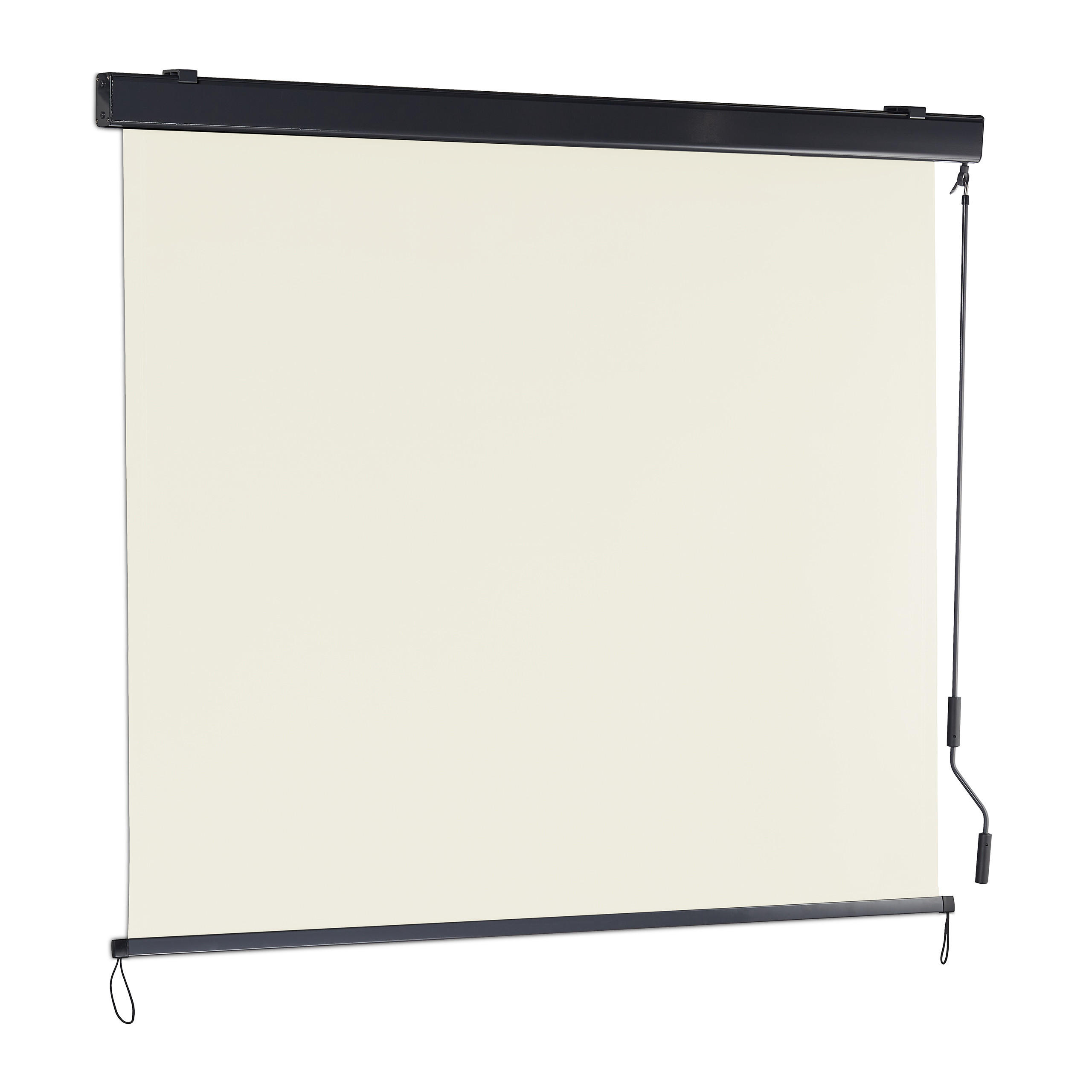 SENKRECHTMARKISE - Beige, Textil/Metall (160/250/10cm) - Relaxdays