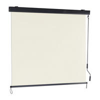 SENKRECHTMARKISE - Beige, Textil/Metall (160/250/10cm) - Relaxdays