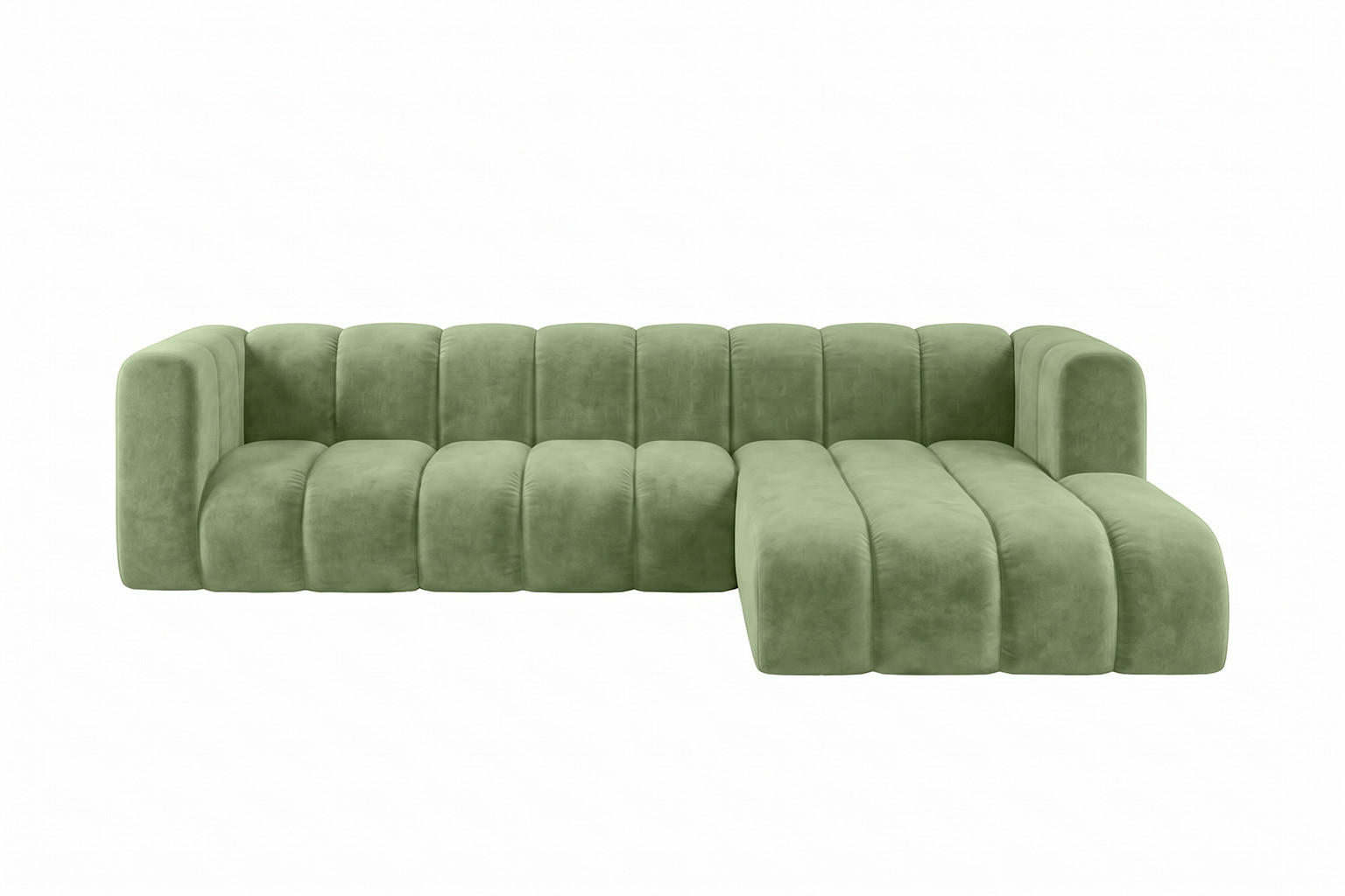 Kaiser Möbel Ecksofa Olivgrün 287x179 cm