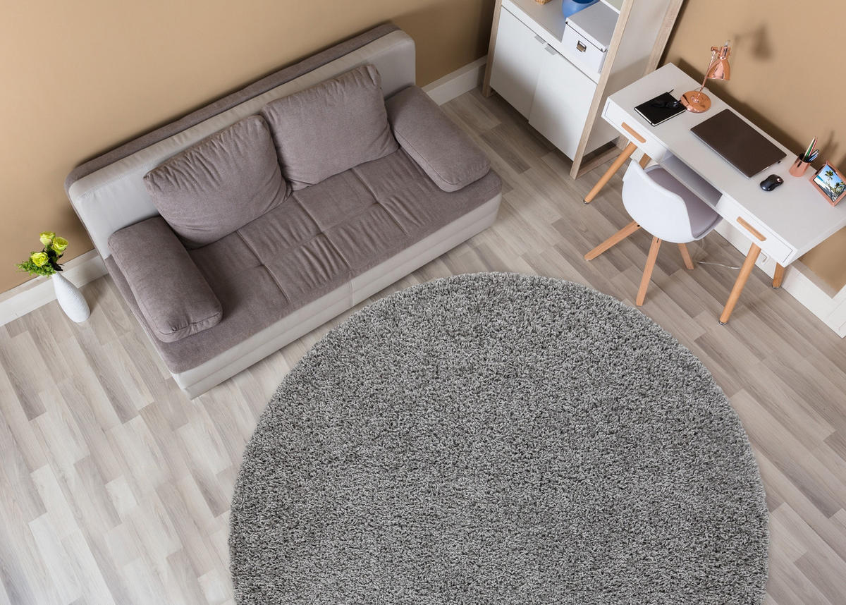 TEPPICH Soffi 100 cm - Grau, Textil (100/100cm) - rugsX