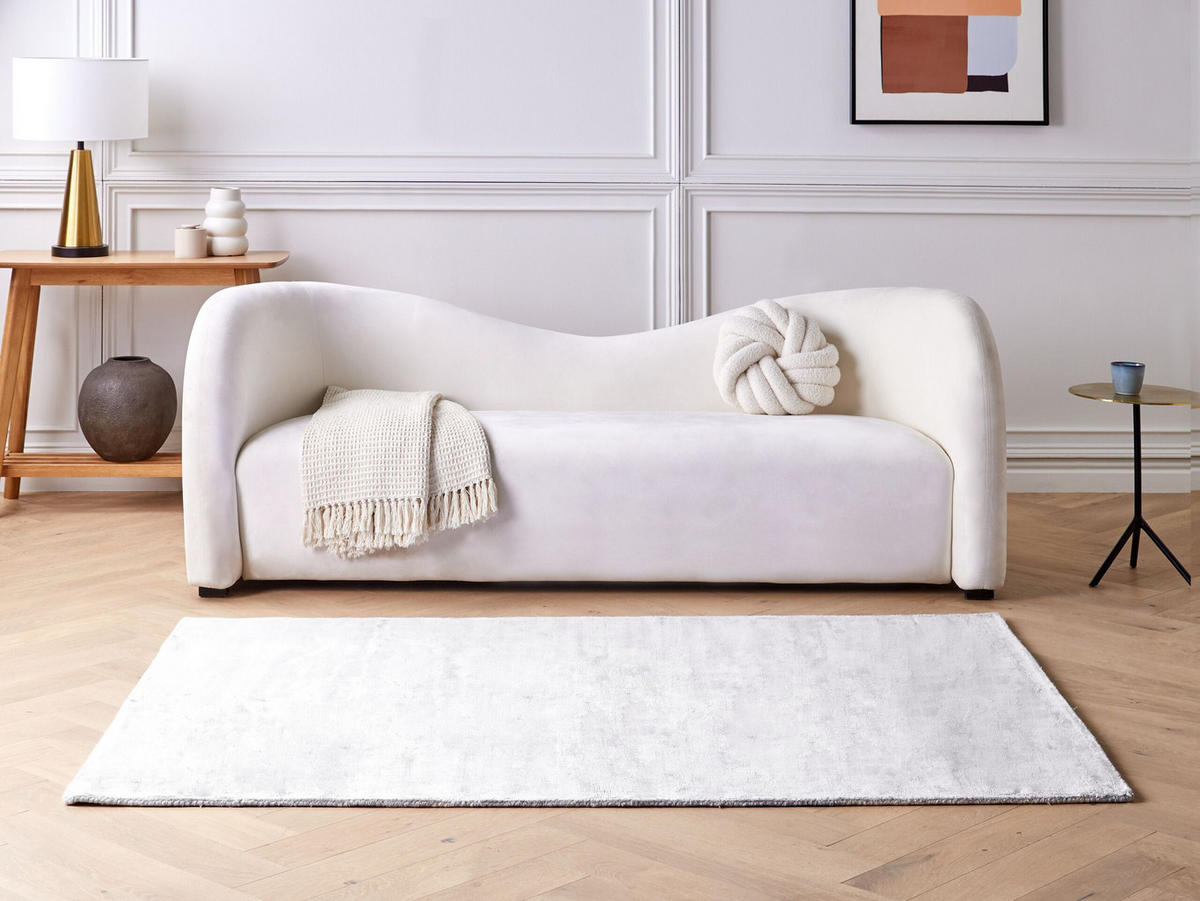 KURZFLOR-TEPPICH Gesi II 200/140 cm - Grau, Naturmaterialen (140/200cm) - Beliani