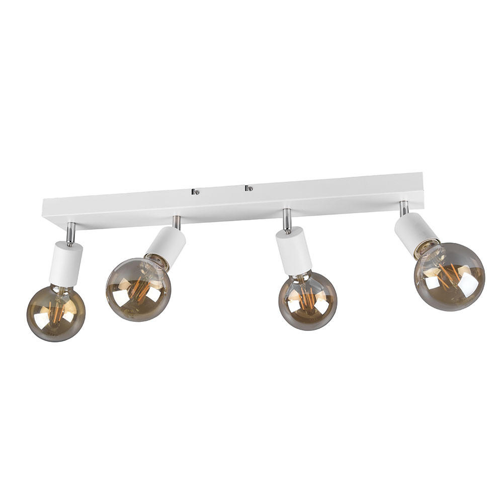 LED DECKENLEUCHTE VANNES Metall Weiß matt - Weiß, Metall (9/60/12cm)