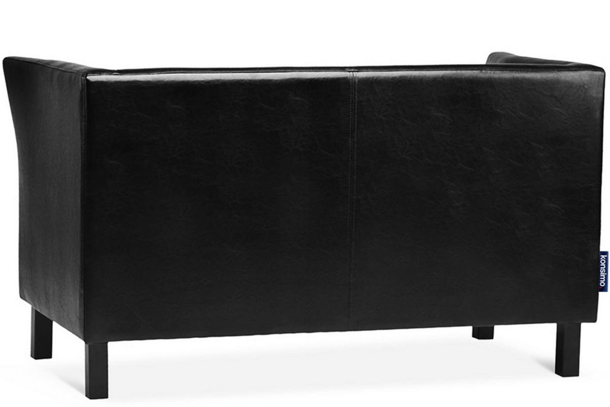 2-SITZER-SOFA ESPECTO Lederoptik, Schwarz - Schwarz, Textil (67/71/130cm) - KONSIMO®