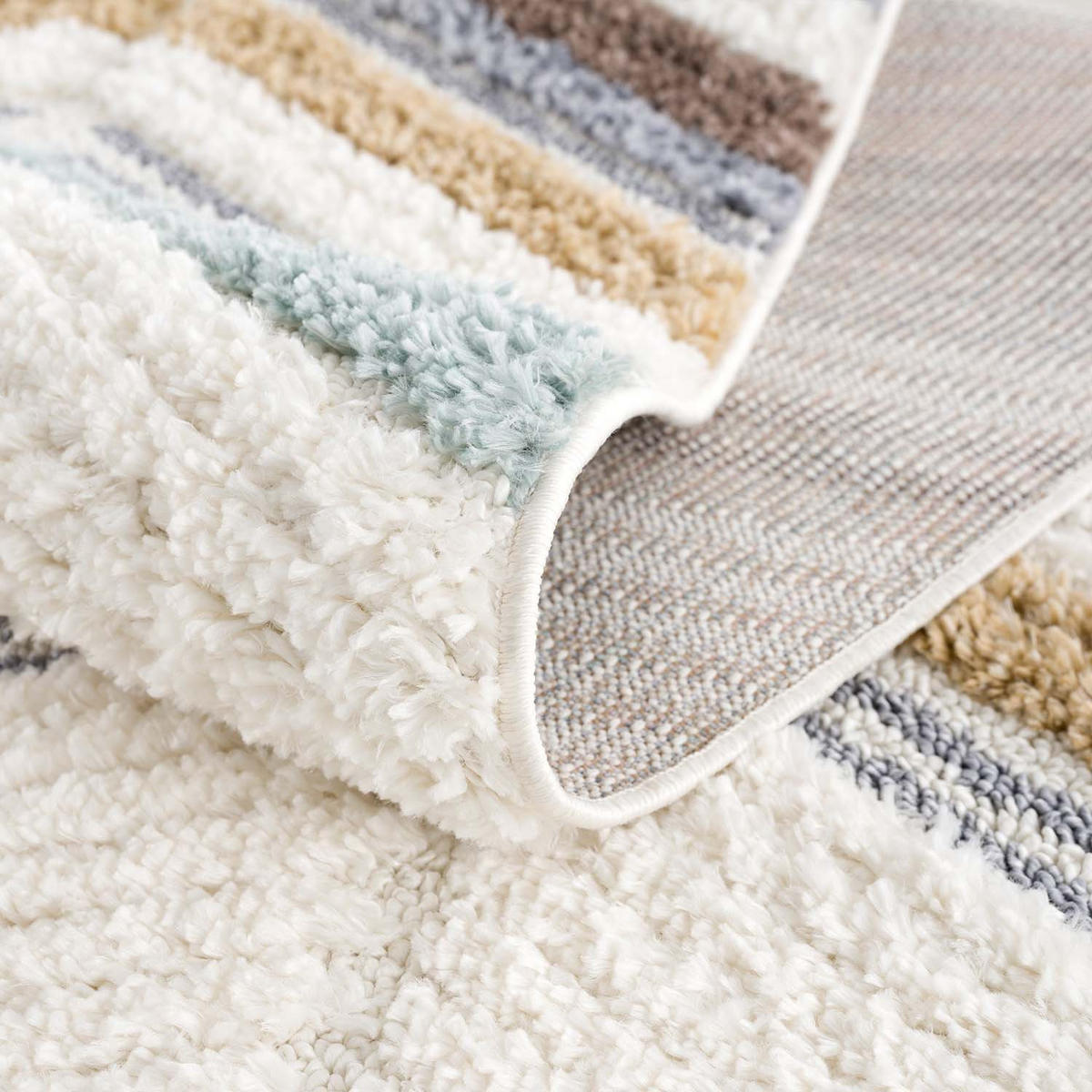 HOCHFLOR-TEPPICH Focus 3009 Multi 200 cm Rund - Multicolor, Textil (200/200cm) - carpet city