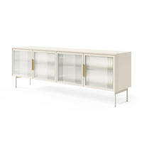 TV-SCHRANK Kaschmir LUMIN 4D LED Mit Metallgestell - Kaschmir/Beige, Holzwerkstoff (181.3/61.3/39.3cm) - Sepro Meble