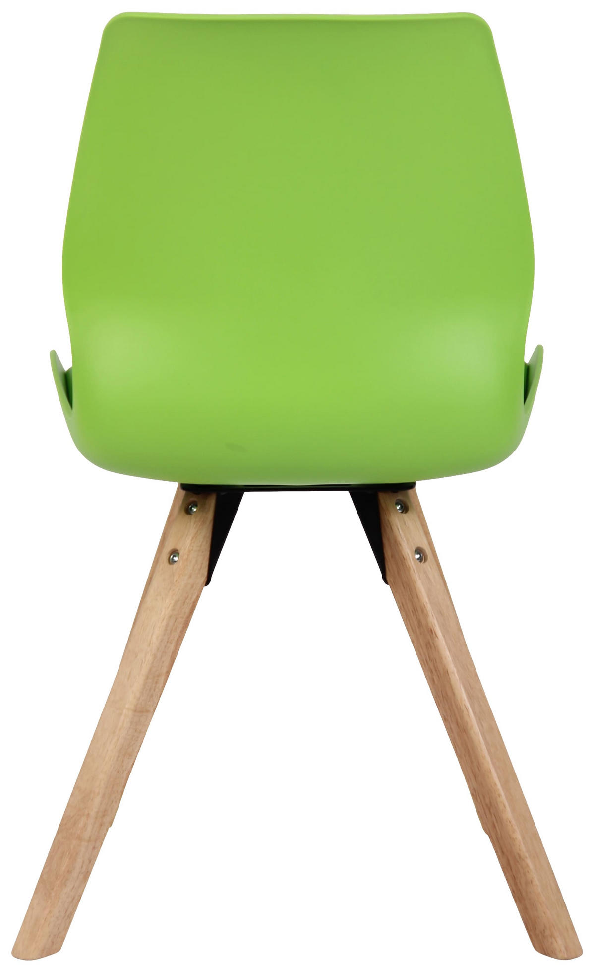 STUHL Kunststoff grün - Eukalyptusholzfarben/Grün, Holz/Kunststoff (49/87.5/58cm) - CLP