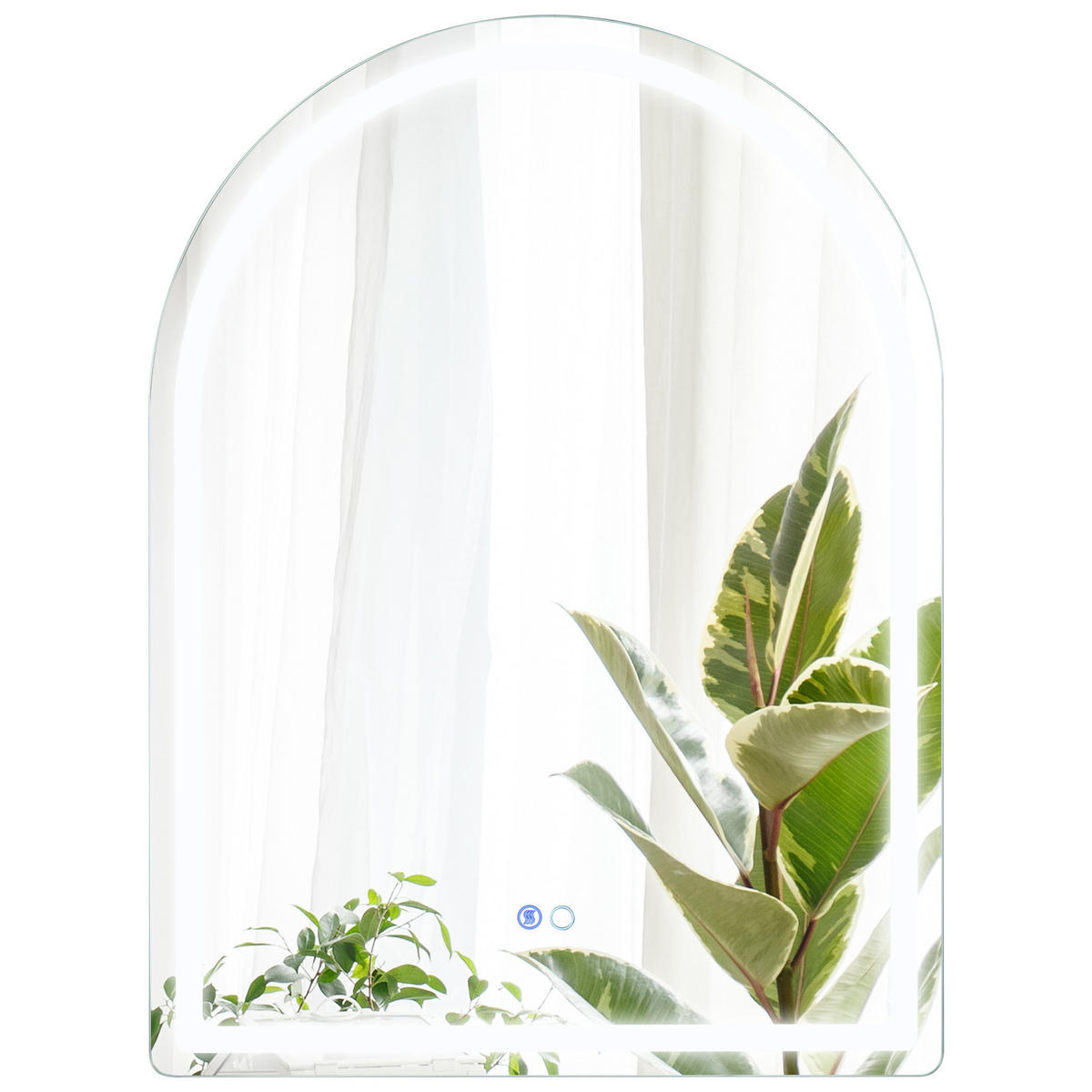 BADEZIMMERSPIEGEL Silber - Silberfarben, Glas (60/3/80cm) - COSTWAY