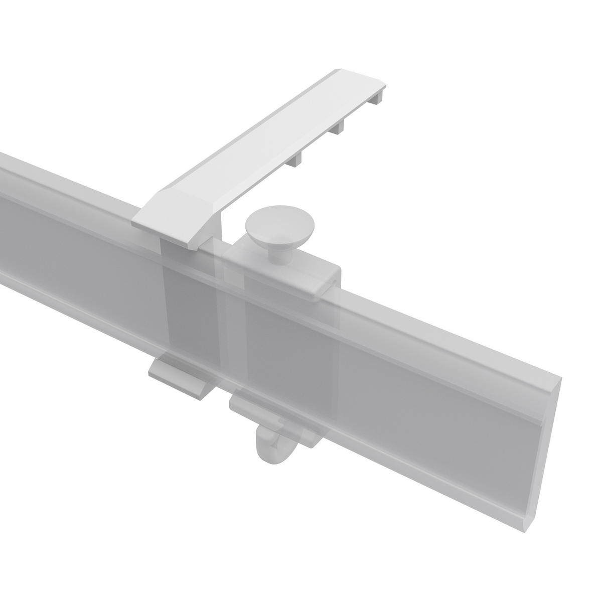 MITNEHMER FÜR PANEELWAGEN Easyslide, Packung 2 Stück - Weiß, Kunststoff (5.2/3/1cm) - INTERDECO