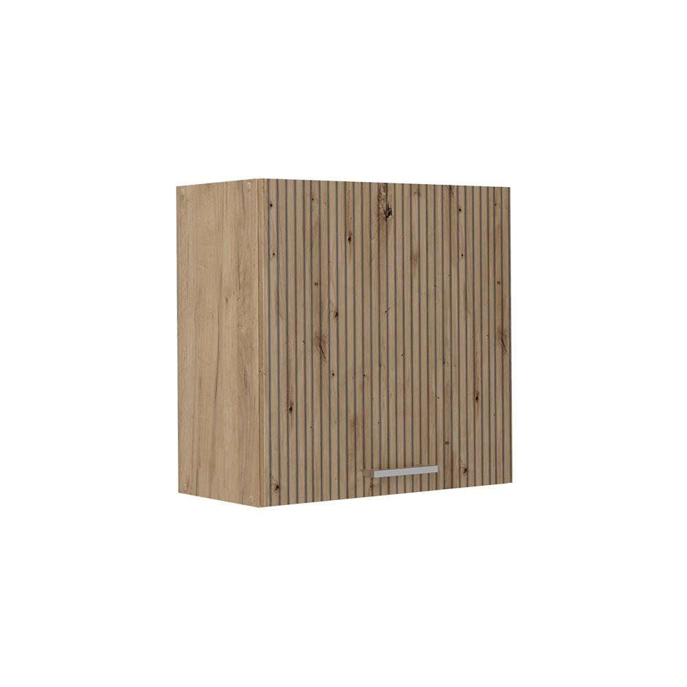 HÄNGESCHRANK R-Line, Artisan-Eiche/Goldkraft Eiche, 60 cm mit 1 Tür - Honigeiche/Eiche Artisan, Holzwerkstoff (60/60/31cm) - Vicco