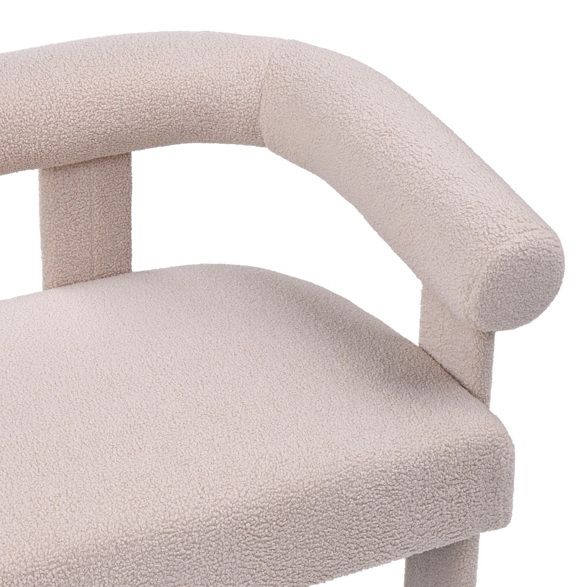 POHOVKA 2-místná Bouclé Světle béžová Ilbro - béžová, textil (138/76/68cm) - Beliani
