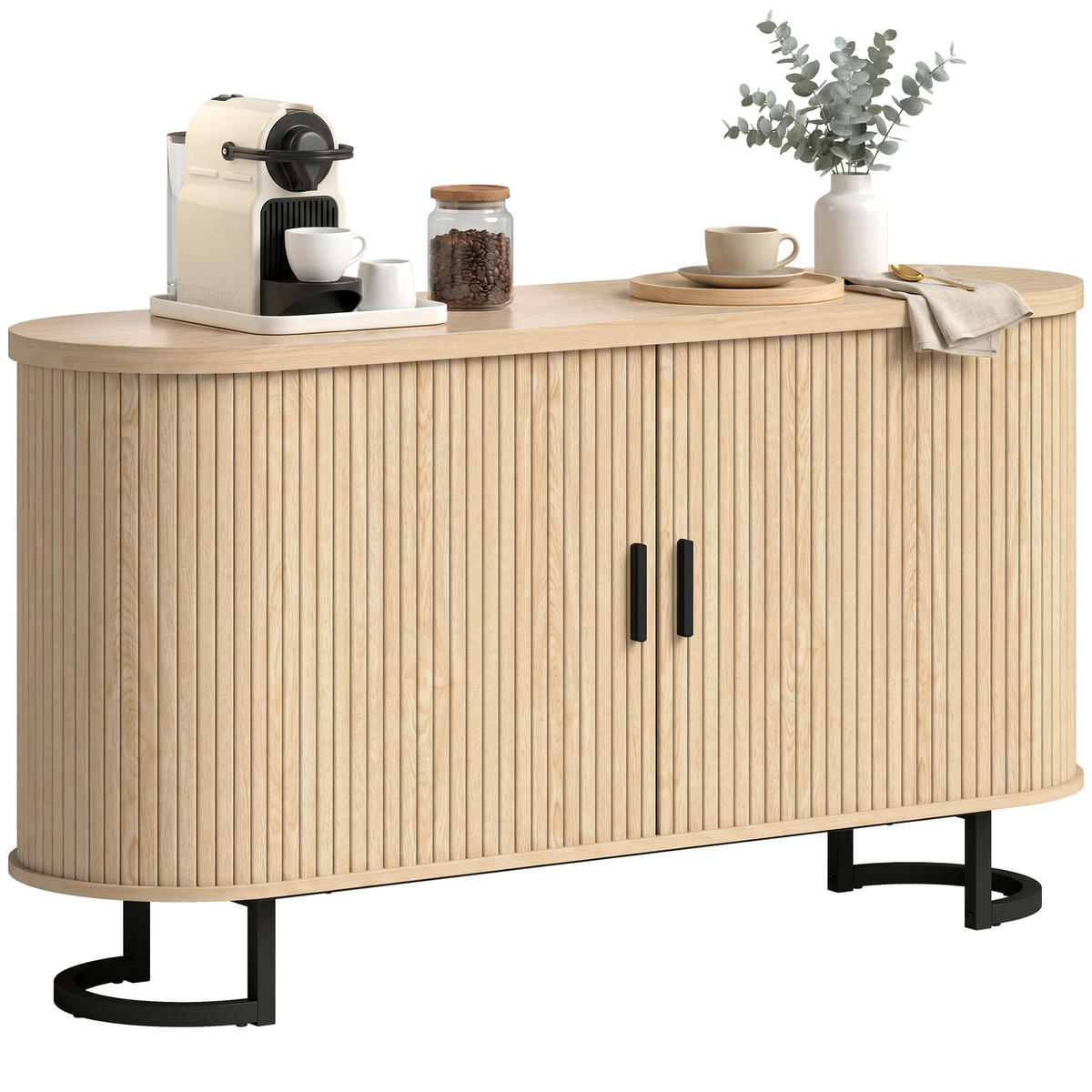 SIDEBOARD Naturfarben 140/40/75 cm - Naturfarben, Holzwerkstoff (140/75/40cm) - PANGIVO