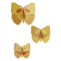 WANDDEKO Bernstein-Trio 7.5/16.5 cm - Multicolor, Wellpappe (7.5/16.5/17cm) - KUNSTLOFT