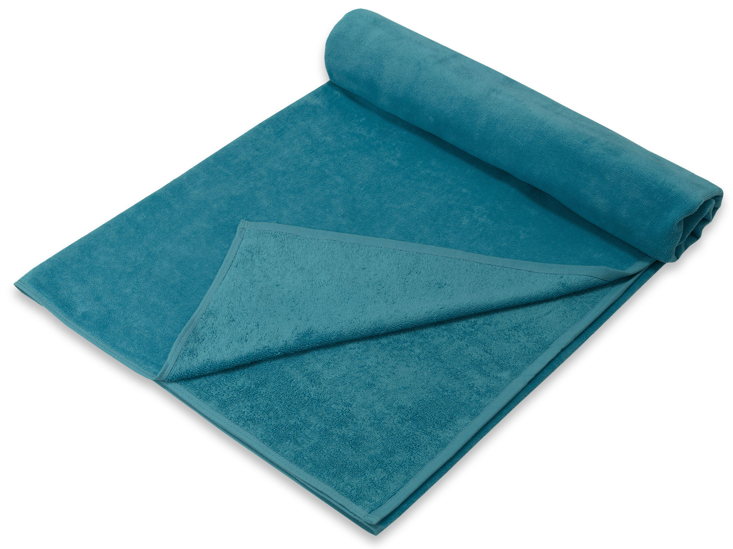 STRANDTUCH, 100x200 cm, 100% Baumwolle, Blau - Petrol, Textil (100/200cm) - Zollner