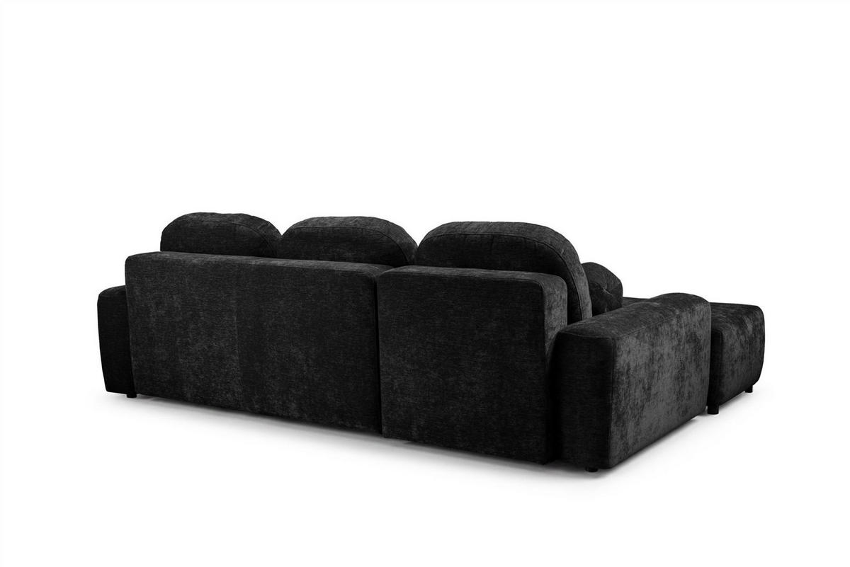 ECKSOFA Argos In Vibe - Schwarz, Holzwerkstoff/Textil (170/267cm) - Fun Möbel