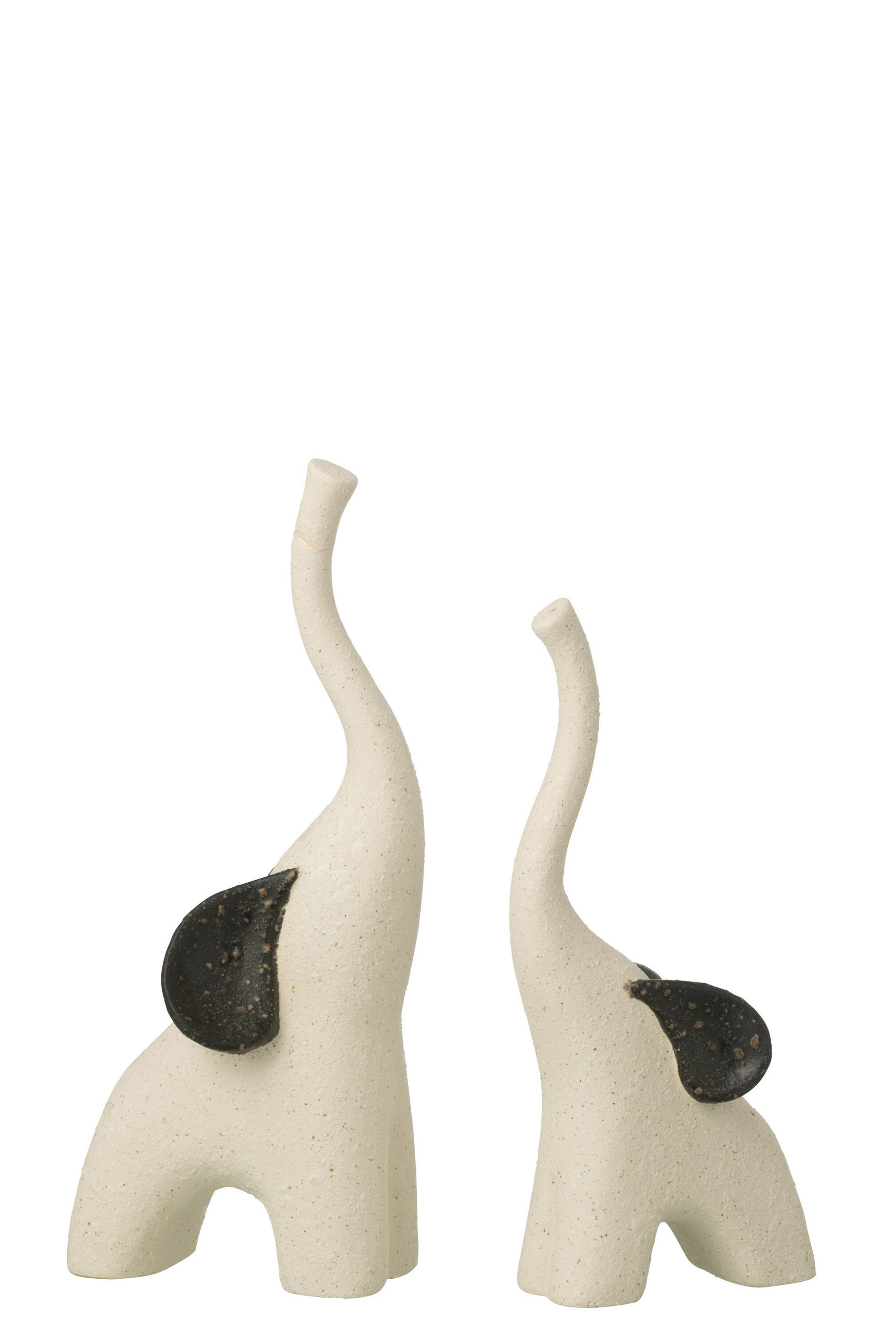 DEKOOBJEKT ELEFANT MODERN Weiß - Weiß, Keramik (11.5/30.5/13cm) - J-Line