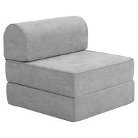 FALTSESSEL Katusha Flachgewebe hellgrau - Hellgrau, Kunststoff (80/71/80cm) - 58aufmkessel