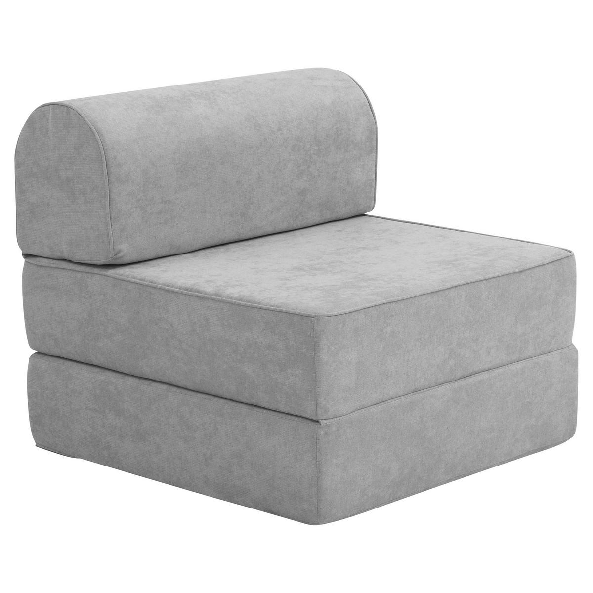 FALTSESSEL Katusha Flachgewebe hellgrau - Hellgrau, Kunststoff (80/71/80cm) - 58aufmkessel