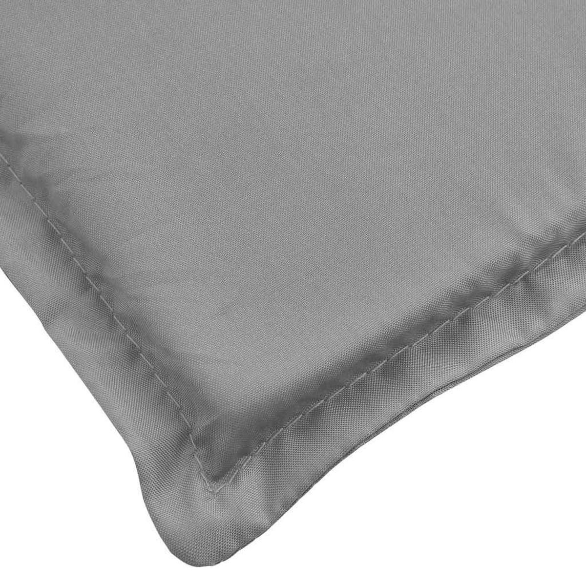 SONNENLIEGEN-AUFLAGE Grau 186/58/4 Cm Oxford-Gewebe - Grau, Textil (58/4/186cm) - vidaXL