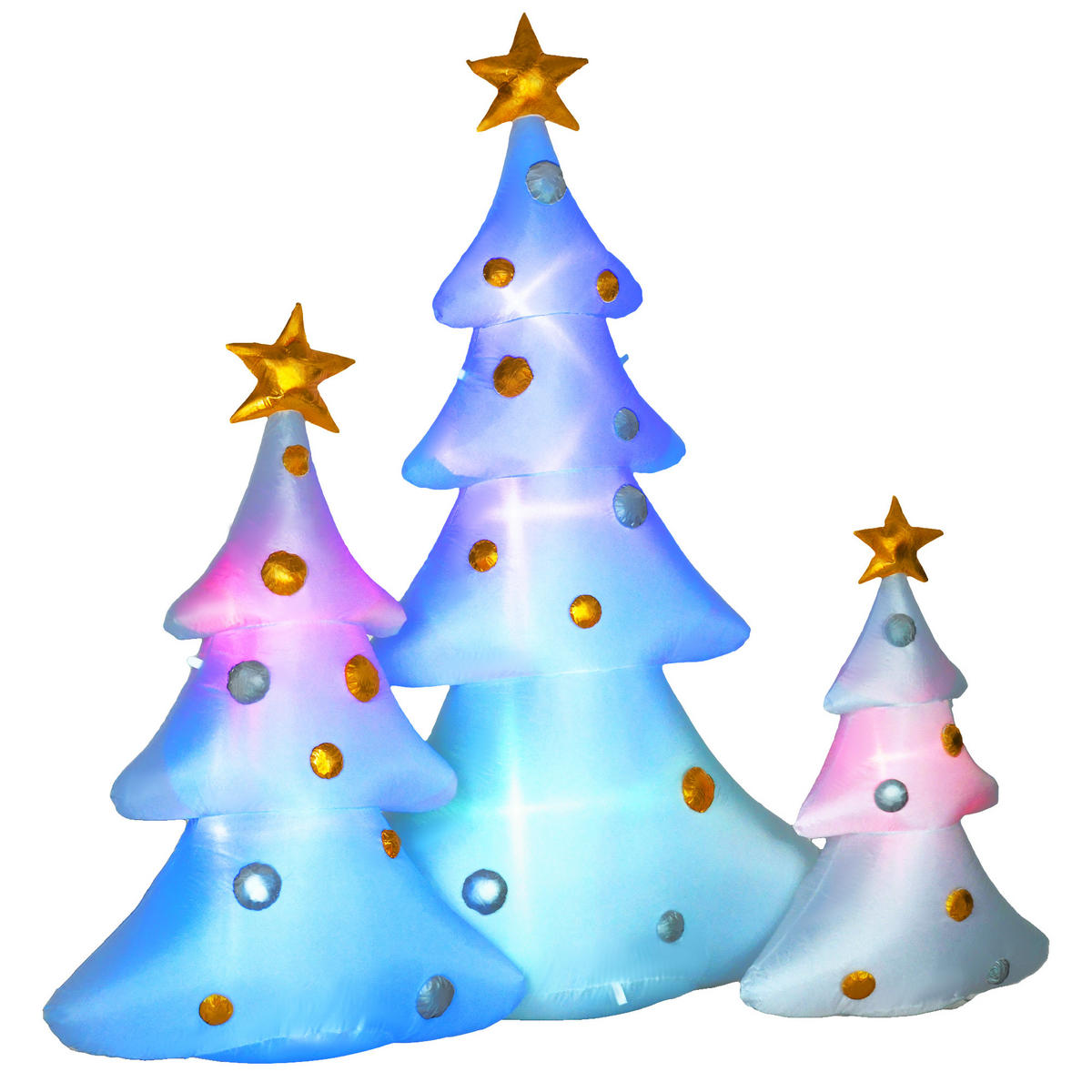 WEIHNACHTSBAUM Aufblasbarer Multicolor 239.0/77.0/210.0cm - Multicolor, Textil (77/210/239cm)