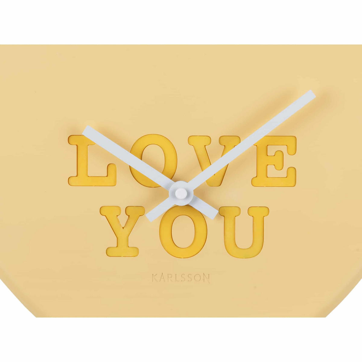 WANDUHR Heart Candy 27/30/27 cm - Gelb, Kunststoff (30/27/27cm) - Karlsson