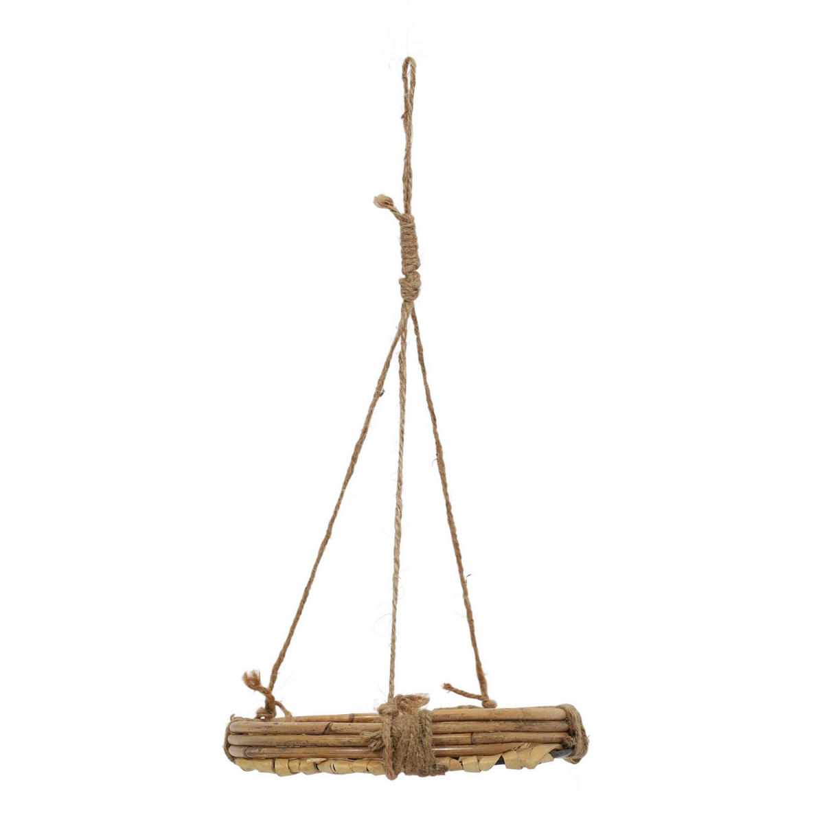 HÄNGETOPF Bambus Rattan Ø 20/40 cm - Braun, Naturmaterialien (20/40/20cm)