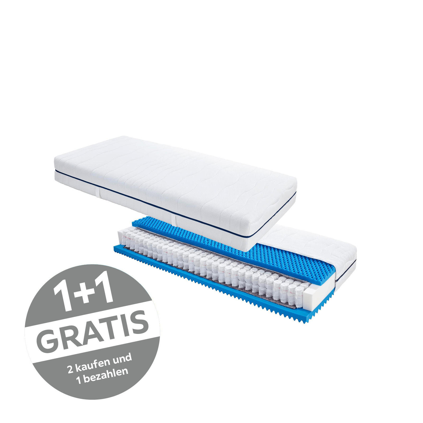 Taschenfederkernmatratze Dream 90x200cm Mittelfest