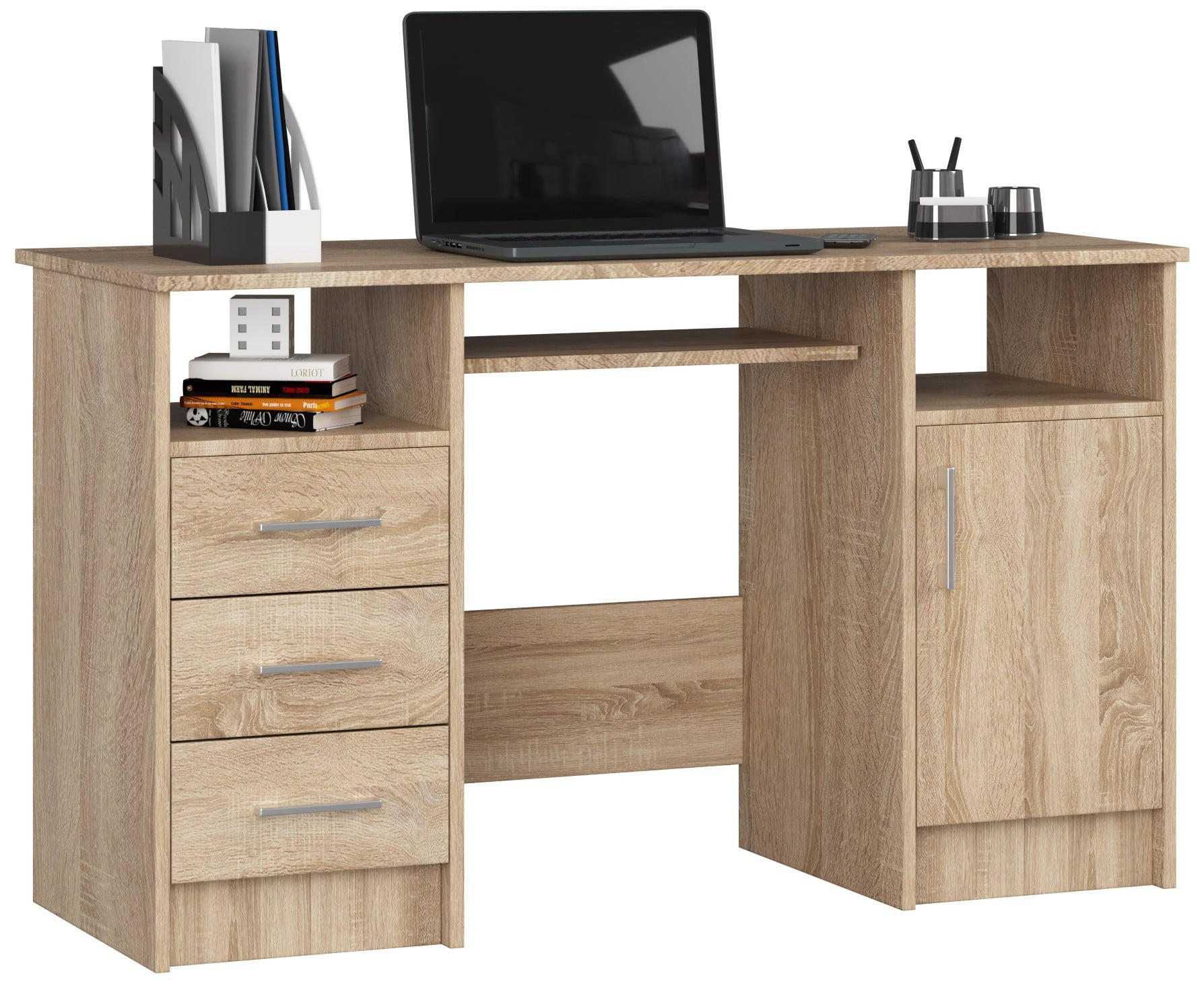 SCHREIBTISCH Eiche Sonoma 74/124/52 - Sonoma Eiche, Holzwerkstoff (52/124/74cm) - RAUMHIRSCH FURNITURE