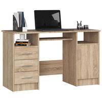 SCHREIBTISCH Eiche Sonoma 74/124/52 - Sonoma Eiche, Holzwerkstoff (52/124/74cm) - RAUMHIRSCH FURNITURE